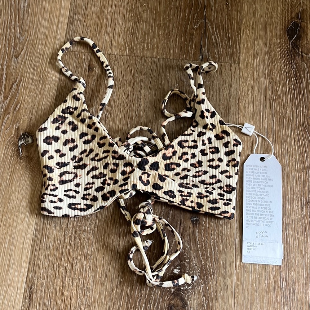 Boys+Arrows Feline Jackson Bikini Top